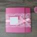 Lace Invitation Pink Greeting Card with Butterfly Bow Wedding Invitation Customized 